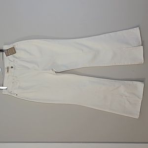 Madewell Baggy flare jean Sz 29 No stretch Cotton High Rise Ivory NWT